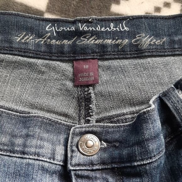 Gloria Vanderbilt All Around Slimming Effect Amanda Denim Jeans Size 18 - Picture 3 of 7